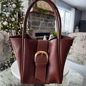 Anthropologie The Hollace Tote w/Gold Buckle